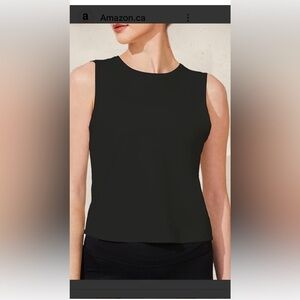 Nordstrom Open Edit Black Top Crop Top Women’s Size S ♥️ #55